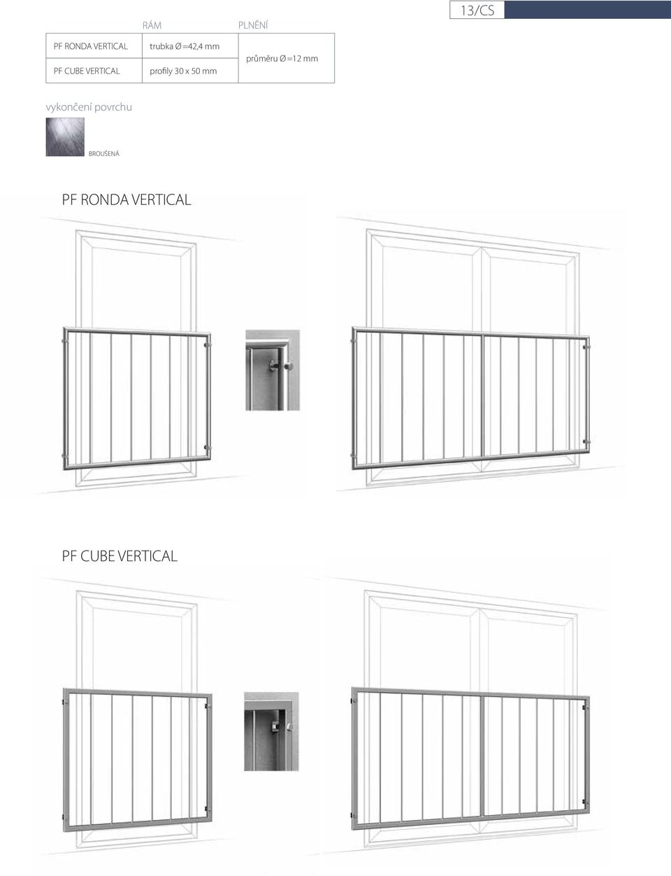 30 x 50 mm průměru Ø =12 mm vykončení