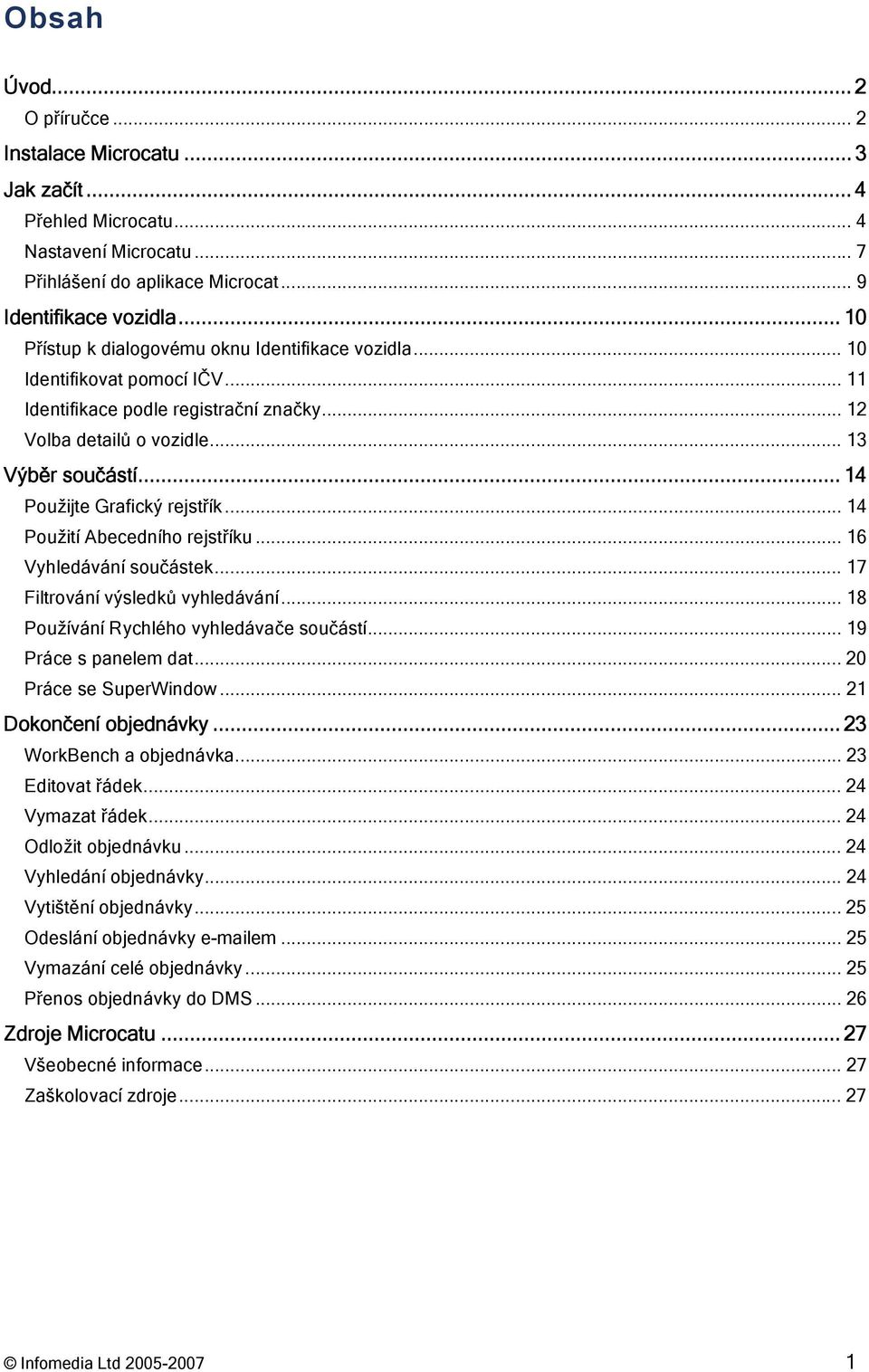 .. 14 Použijte Grafický rejstřík... 14 Použití Abecedního rejstříku... 16 Vyhledávání součástek... 17 Filtrování výsledků vyhledávání... 18 Používání Rychlého vyhledávače součástí.