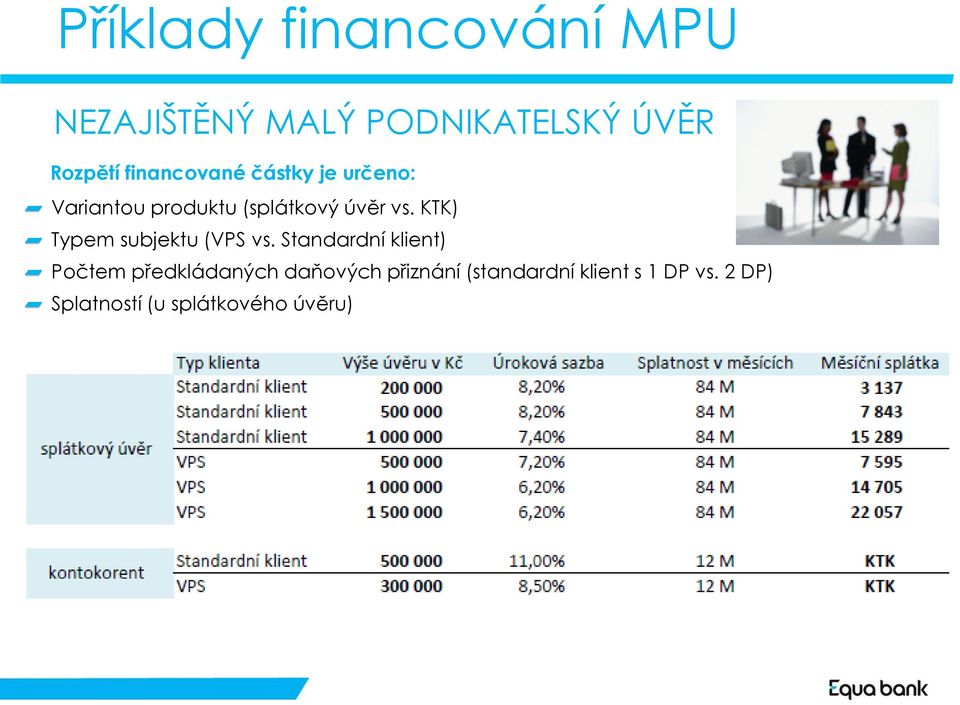 KTK) Typem subjektu (VPS vs.