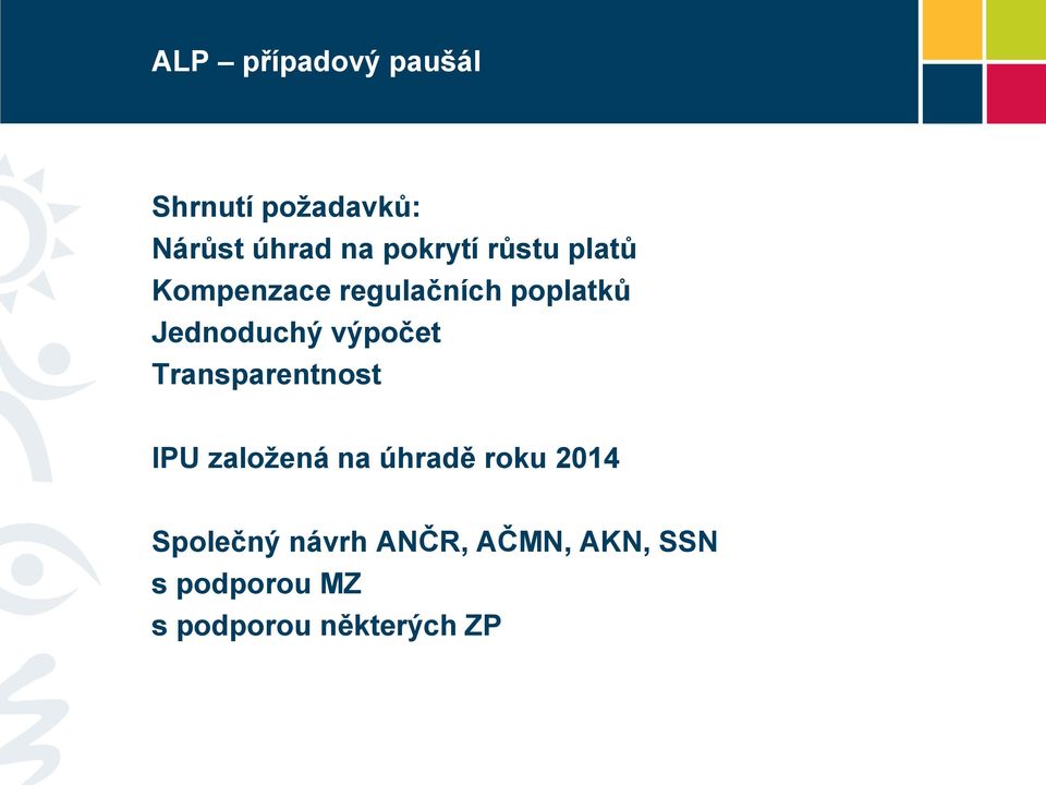 výpočet Transparentnost IPU založená na úhradě roku 2014