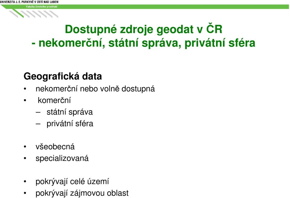 dostupná komerční státní správa privátní sféra všeobecná
