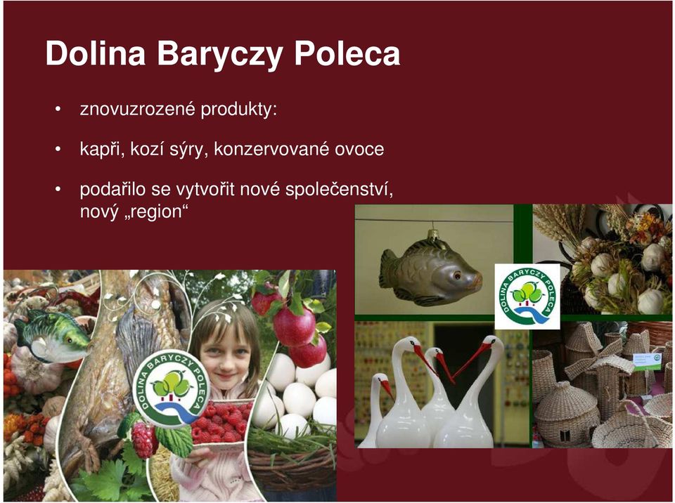 kozí sýry, konzervované ovoce