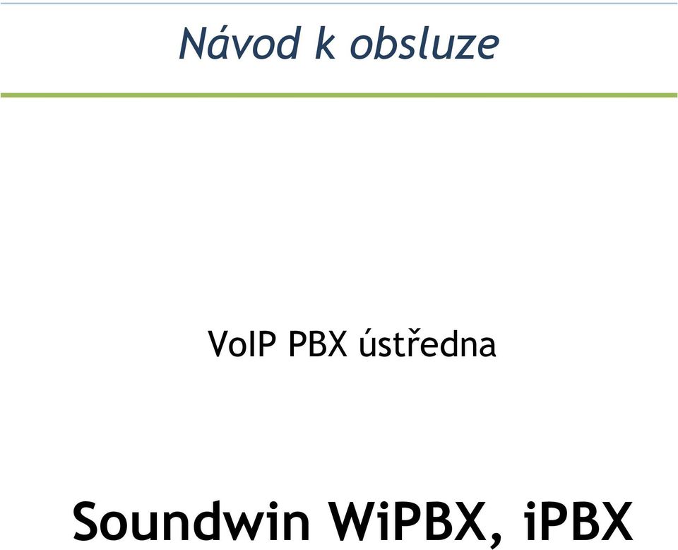 PBX ústředna