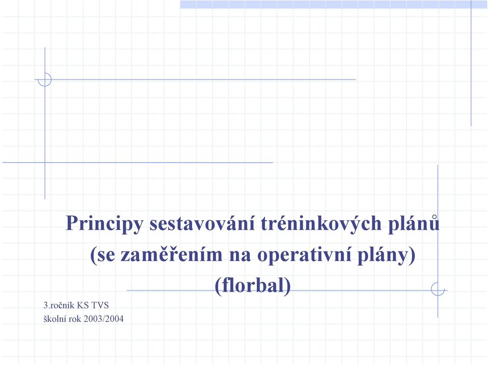 zaměřením na operativní plány)