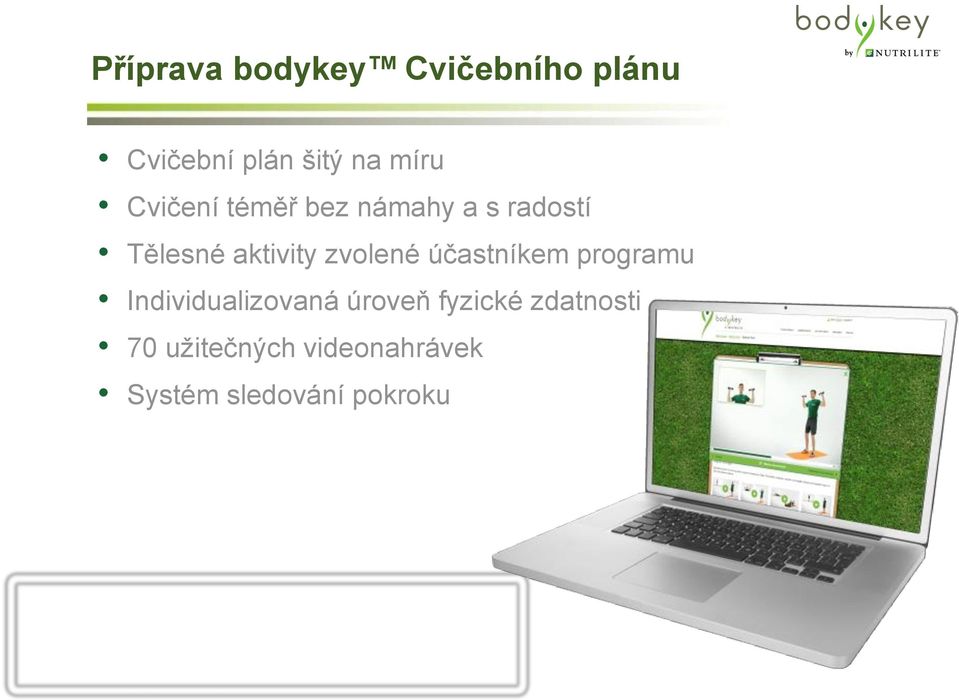 zvolené účastníkem programu Individualizovaná úroveň