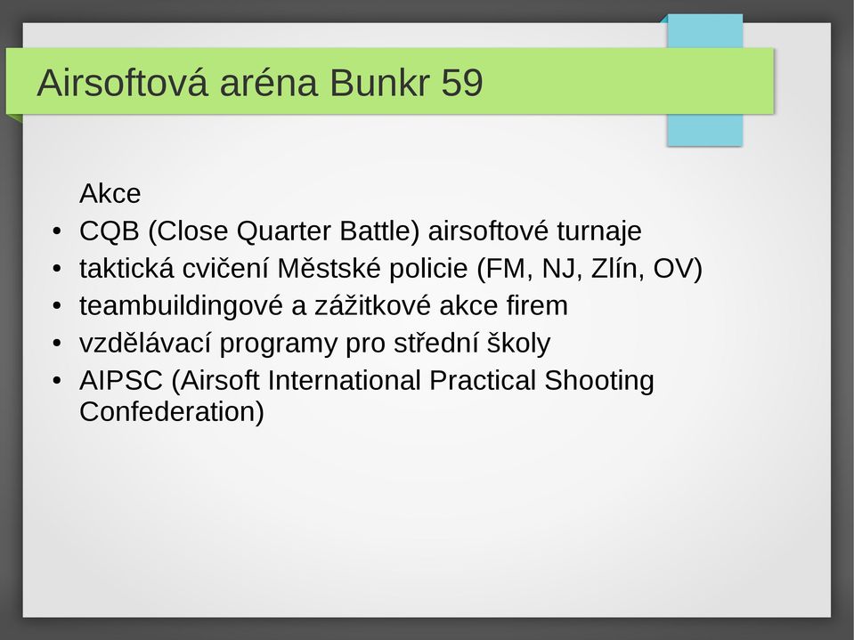 OV) teambuildingové a zážitkové akce firem vzdělávací programy pro