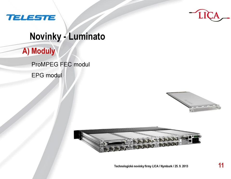 Technologické novinky firmy