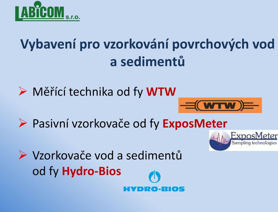 Pasivní vzorkovače od fy ExposMeter