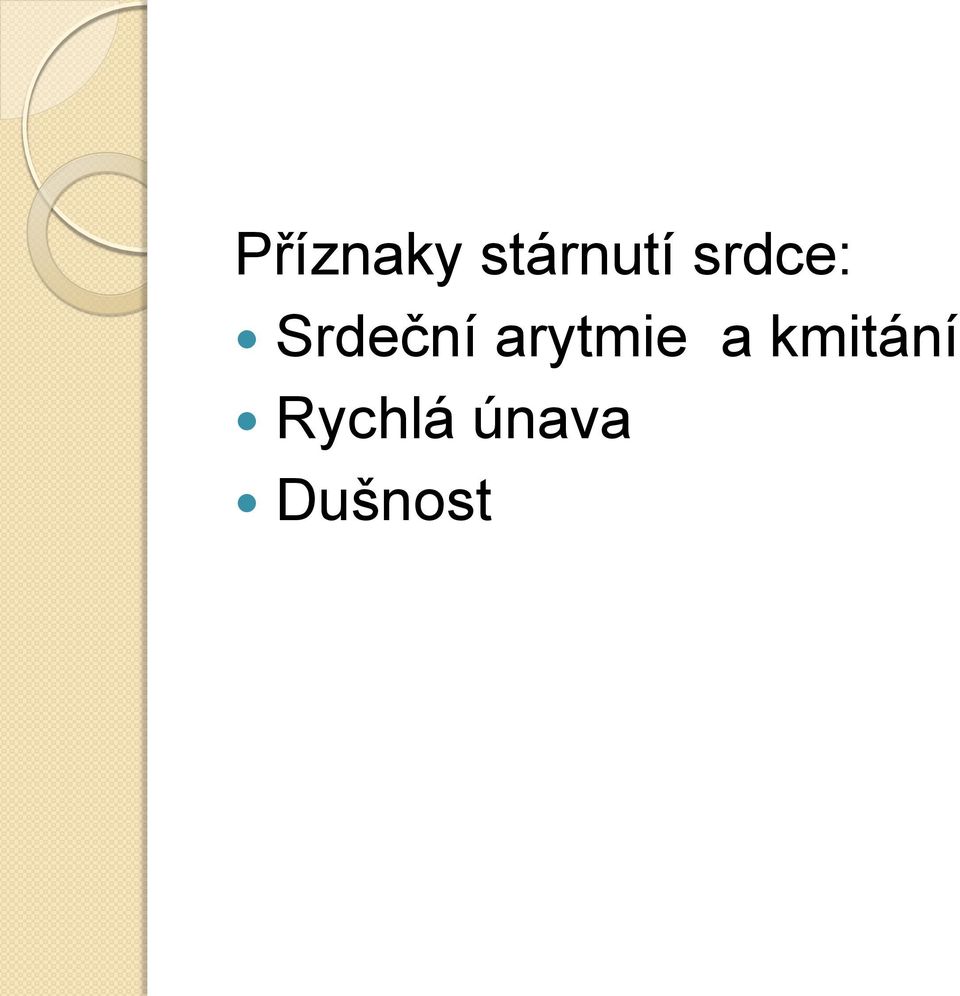 arytmie a kmitání