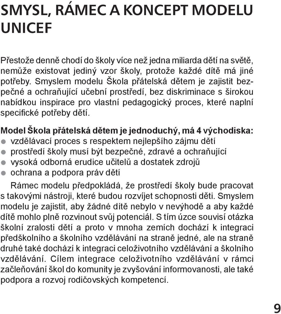 potřeby dětí.