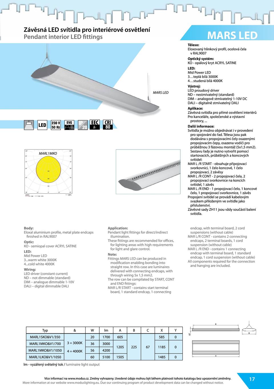 Svítidlo: MODUS 1 LED ID5A600/1400 Zdroje:: 1 x LED