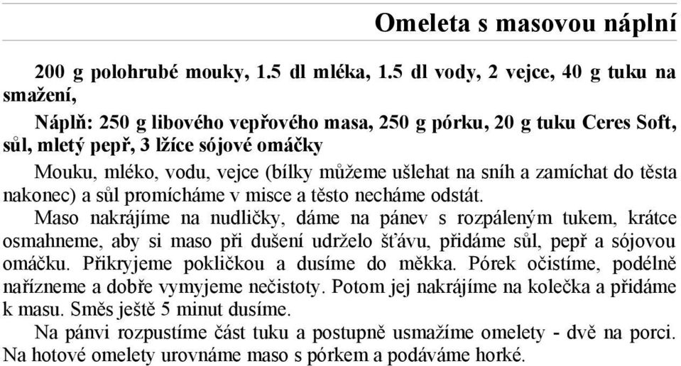 ušlehat na sníh a zamíchat do těsta nakonec) a sůl promícháme v misce a těsto necháme odstát.