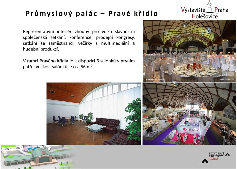 se zaměstnanci, večírky s multimediální a hudební produkcí.