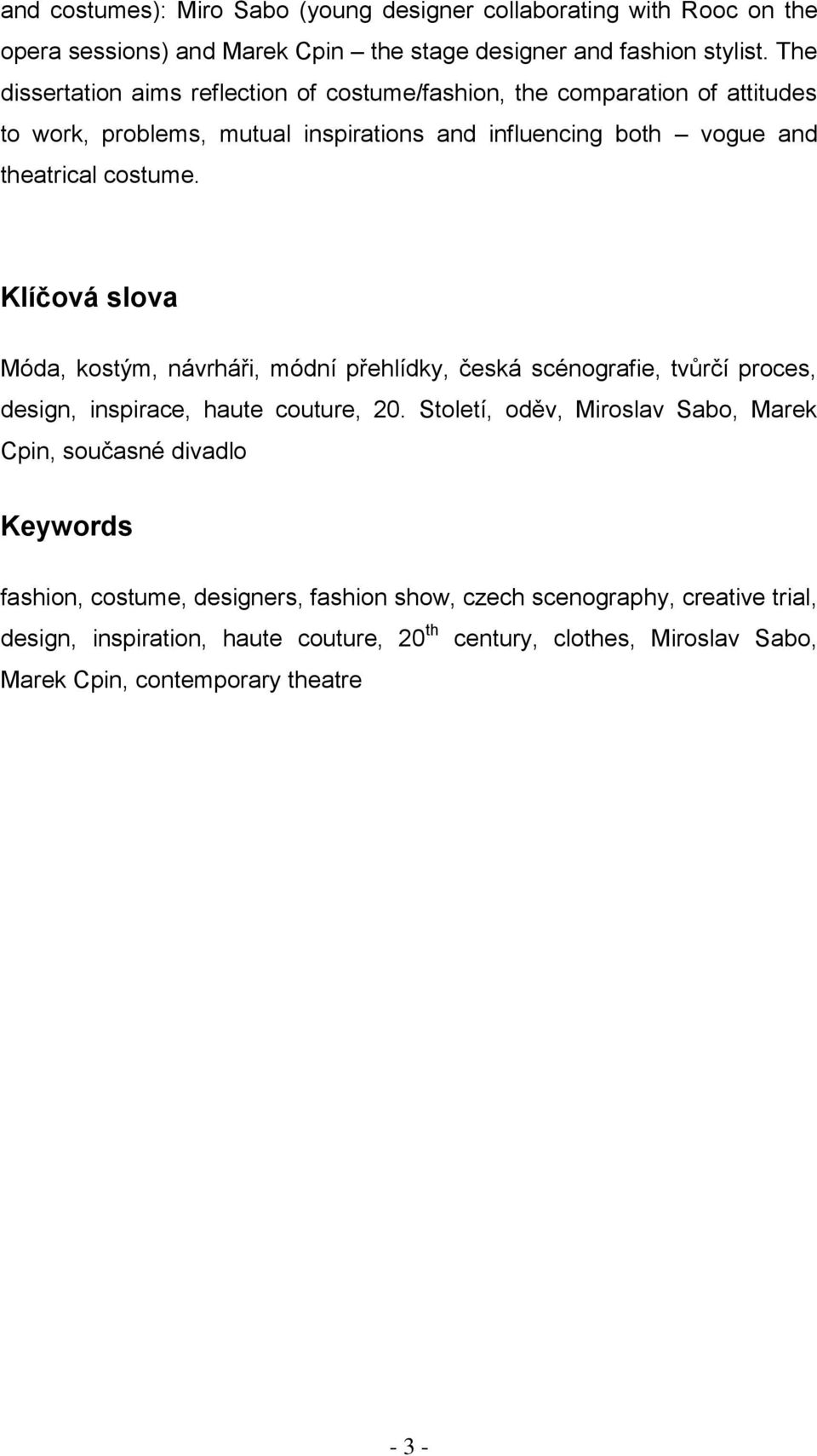 Fenomén módy a módního designu v současné scénografii - PDF Stažení zdarma