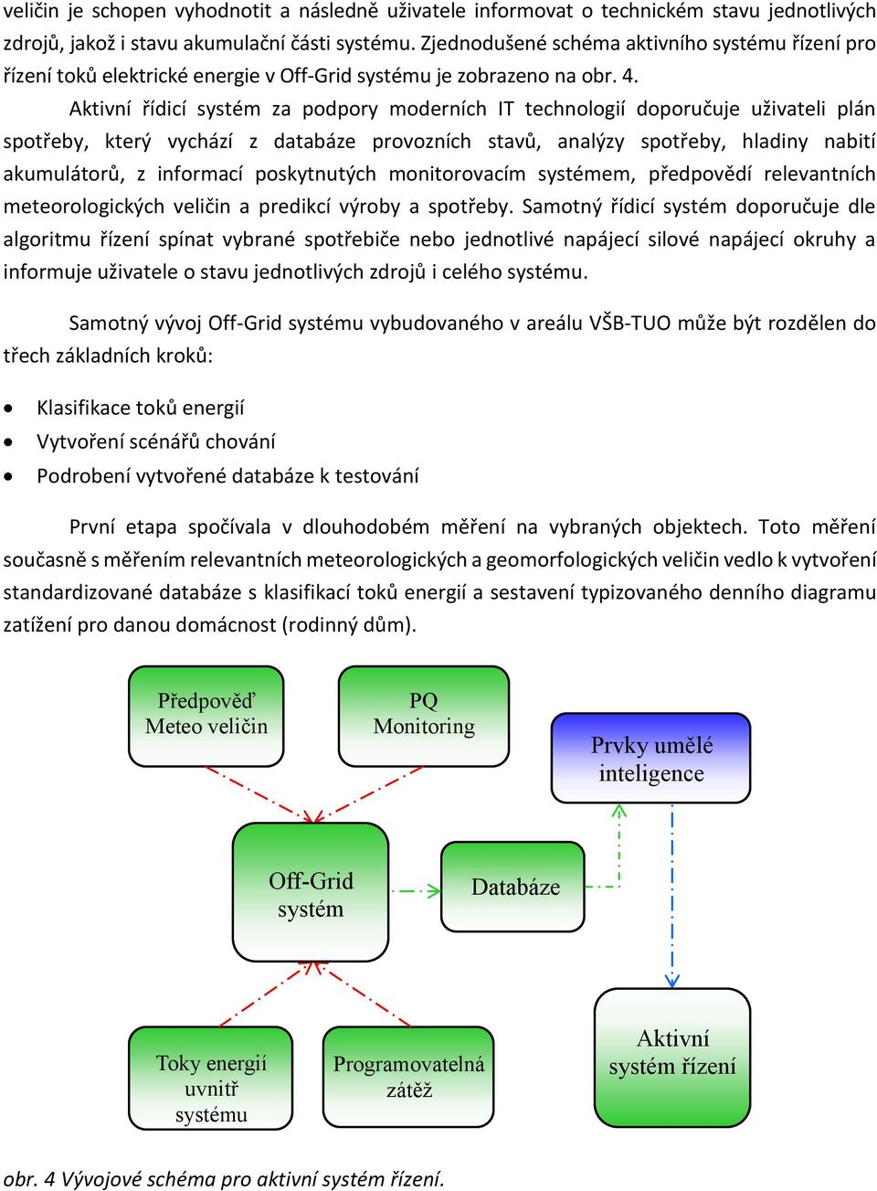 Aktivní řídicí systém za podpory moderních IT technologií doporučuje uživateli plán spotřeby, který vychází z databáze provozních stavů, analýzy spotřeby, hladiny nabití akumulátorů, z informací