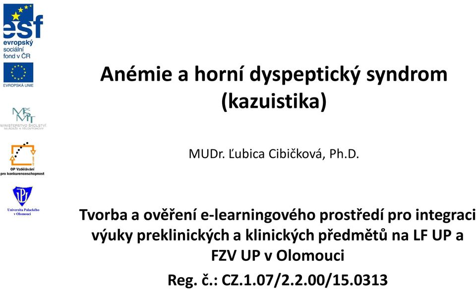 Tvorba a ověření e-learningového prostředí pro integraci