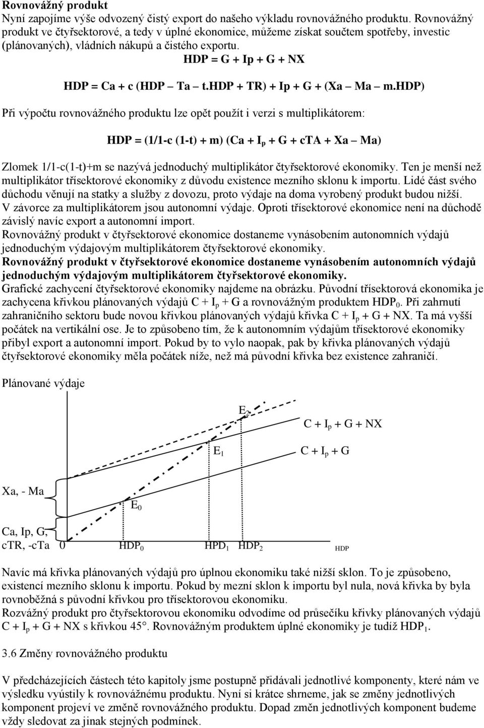 hdp + TR) + Ip + G + (Xa Ma m.