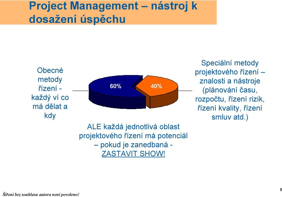 pokud je zanedbaná - ZASTAVIT SHOW!