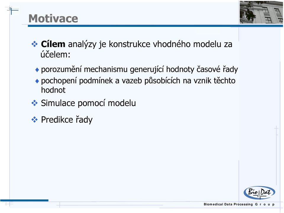 časové řady pochopení podmínek a vazeb působících