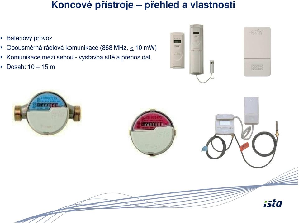 komunikace (868 MHz, < 10 mw) Komunikace