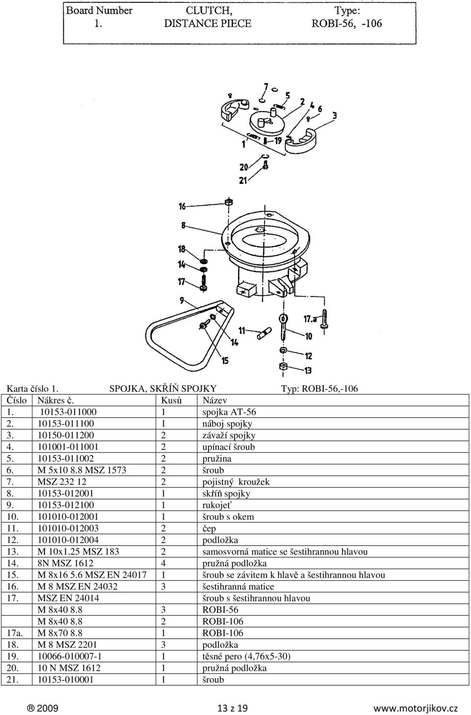 Návod k používání UNIVERZÁLNÍ MOTOROVÉ KYPŘIČE ROBI -56 ROBI -66 ROBI -116  ROBI z 19 - PDF Free Download