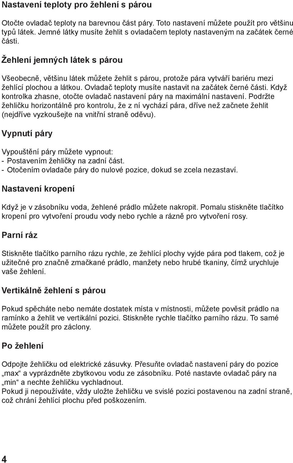 ES-118 Napařovací žehlička - PDF Stažení zdarma