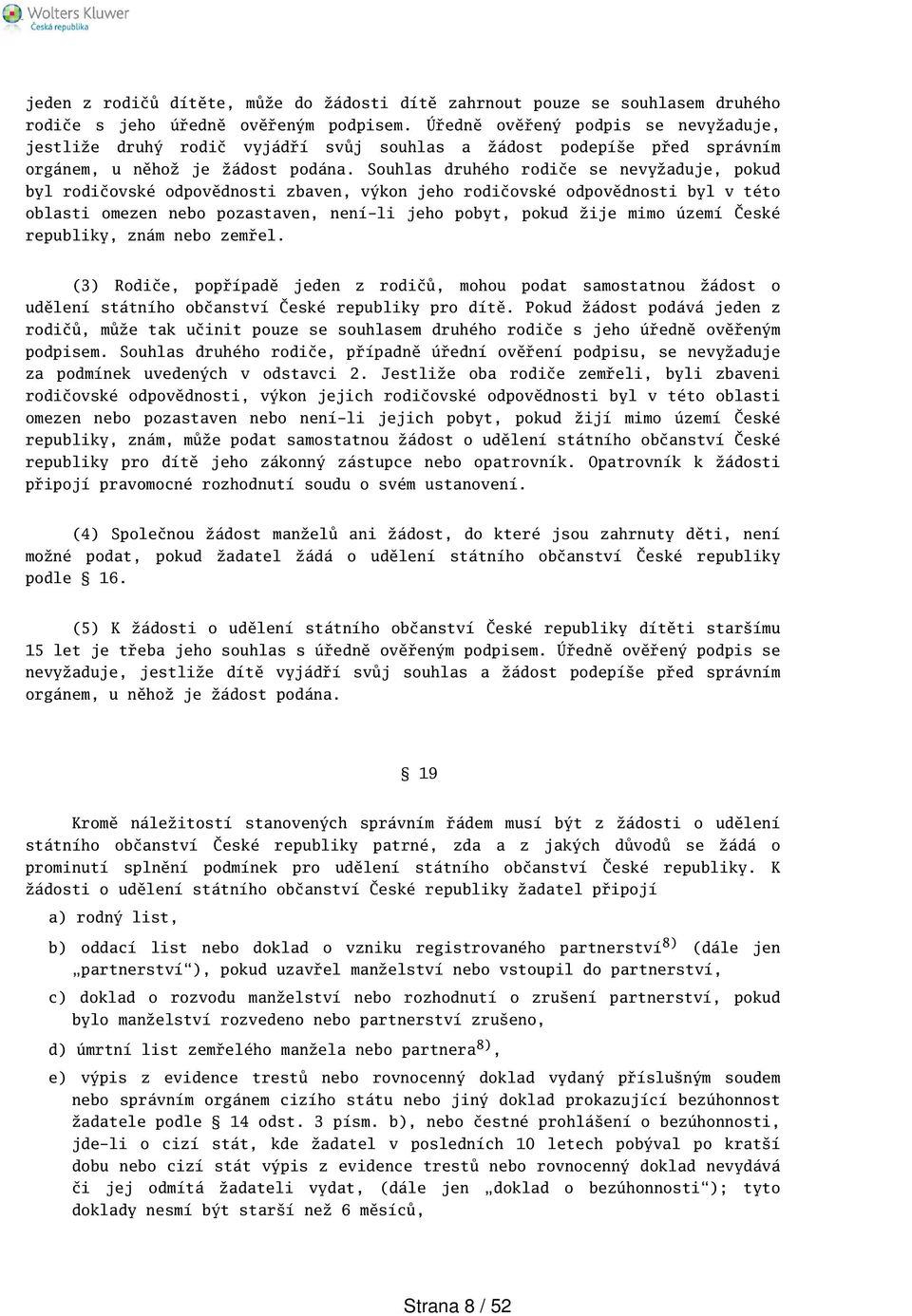 186/2013 Sb. ZÁKON ČÁST PRVNÍ STÁTNÍ OBČANSTVÍ ČESKÉ REPUBLIKY - PDF Free  Download