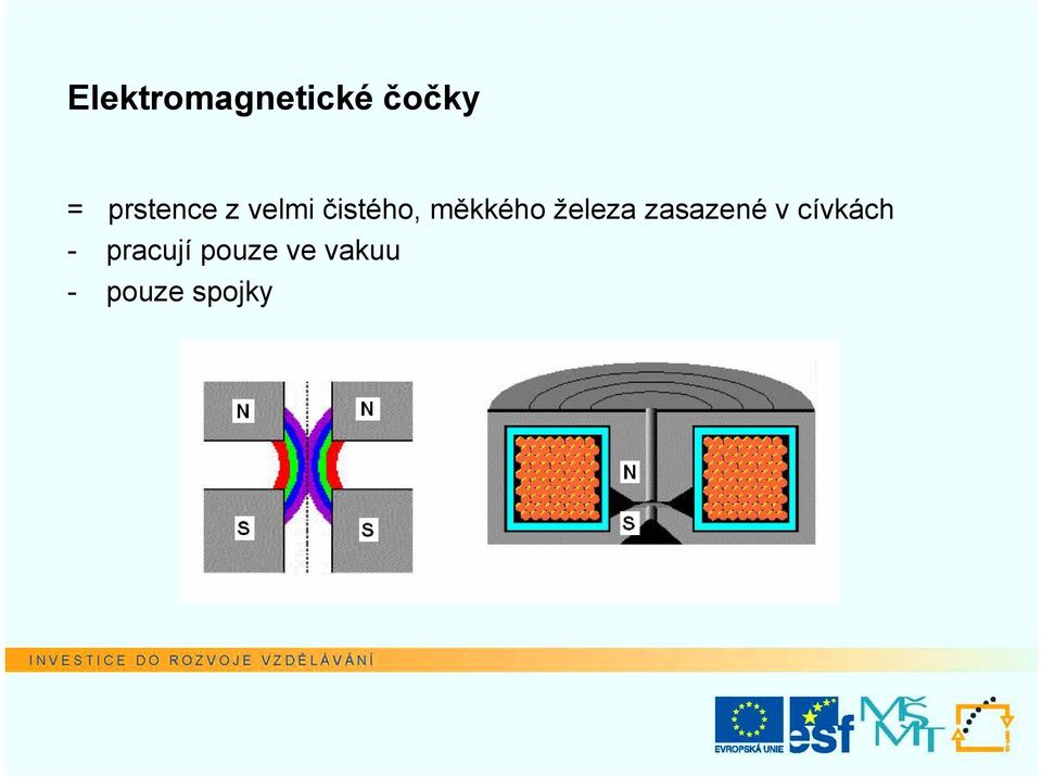 měkkého železa zasazené v