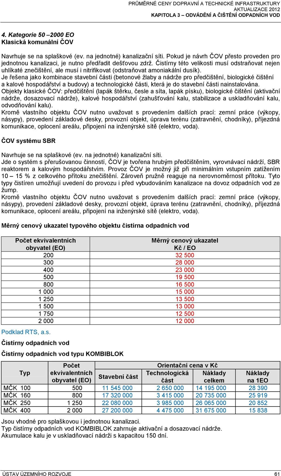 Čistírny této velikosti musí odstraňovat nejen uhlíkaté znečištění, ale musí i nitrifikovat (odstraňovat amoniakální dusík).