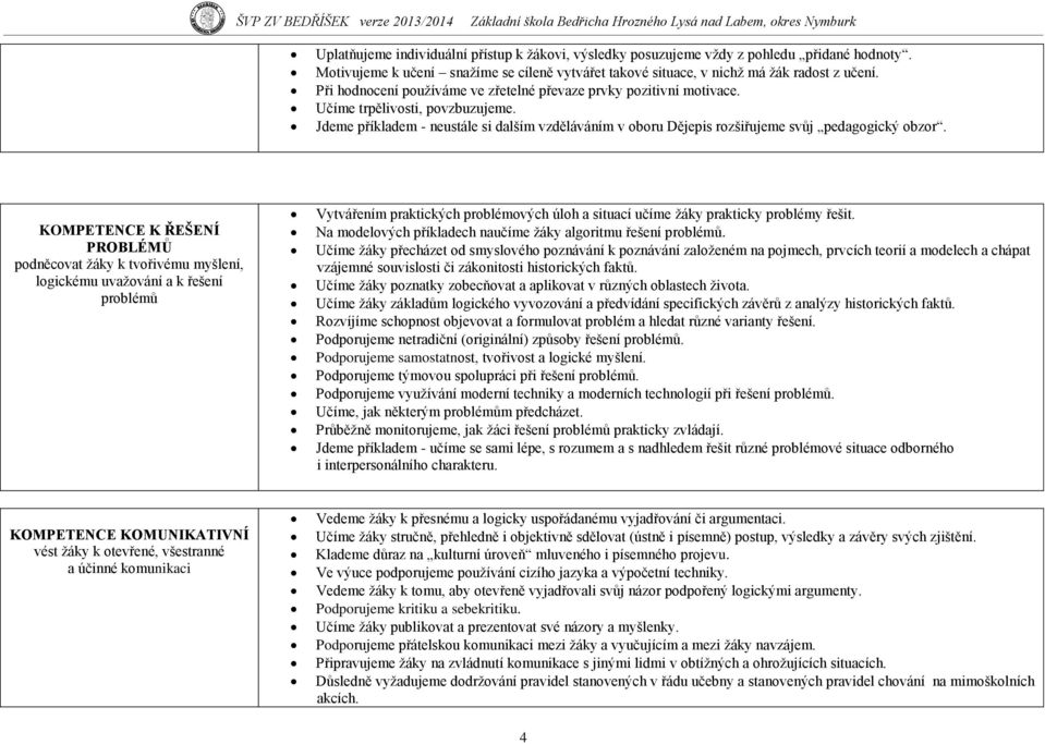 Jdeme příkladem - neustále si dalším vzděláváním v oboru Dějepis rozšiřujeme svůj pedagogický obzor.