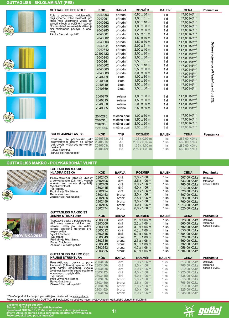 pøírodní 0,80 x 30 m 1 rl 147,00 Kè/m pøírodní 1,00 x 5 m 1 rl 147,00 Kè/m pøírodní 1,00 x 10 m 1 rl 147,00 Kè/m pøírodní 1,00 x 30 m 1 rl 147,00 Kè/m pøírodní 1,5 x 30 m 1 rl 147,00 Kè/m pøírodní