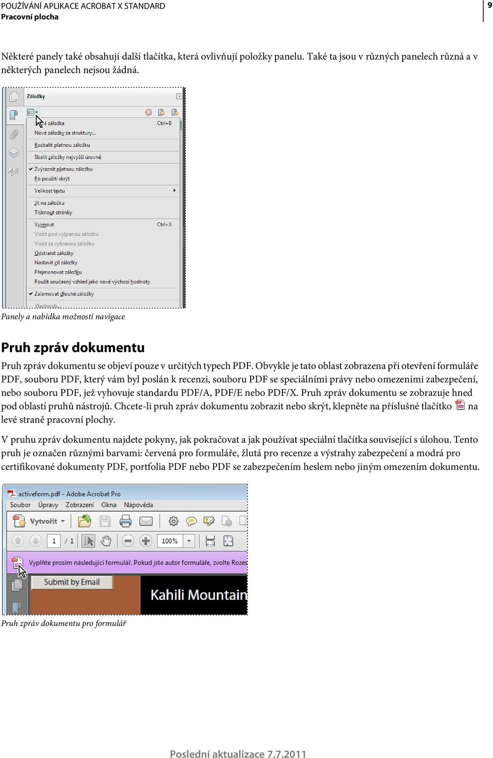 Používání aplikace ADOBE ACROBAT X STANDARD - PDF Stažení zdarma