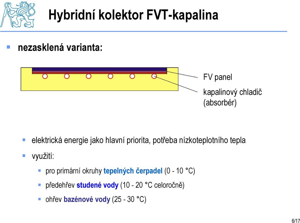 nízkoteplotního tepla využití: pro primární okruhy tepelných čerpadel