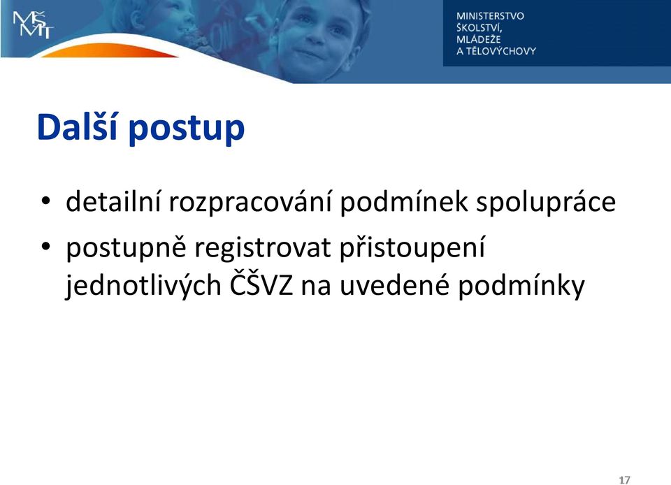 spolupráce postupně registrovat