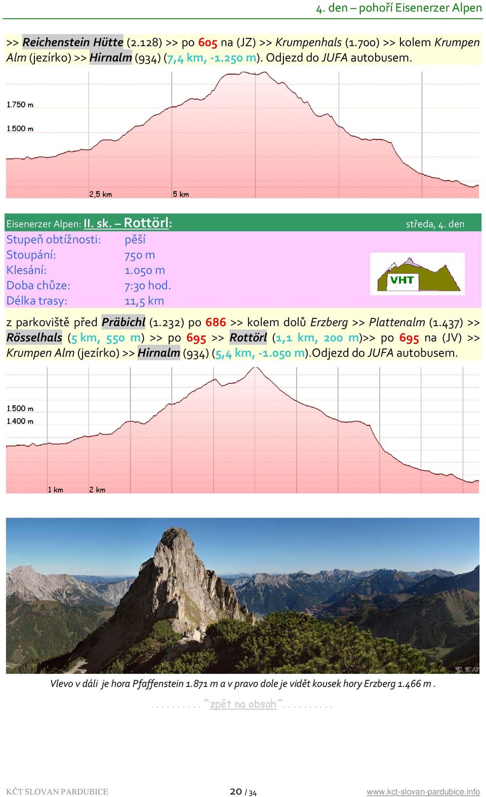 den z parkoviště před Präbichl (1.232) po 686 >> kolem dolů Erzberg >> Plattenalm (1.