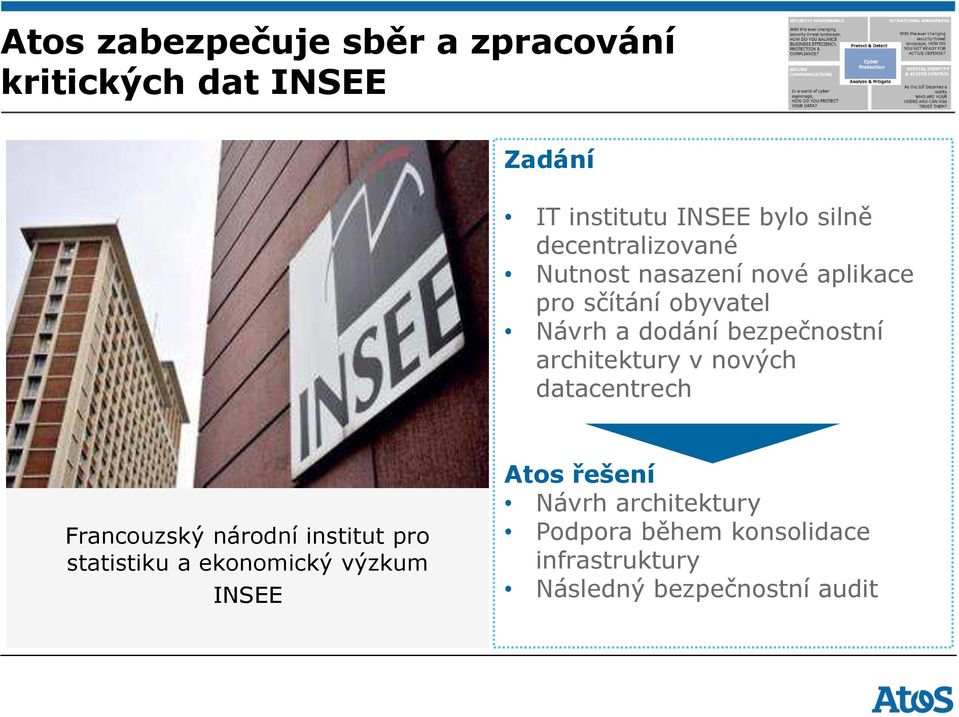 architektury v nových datacentrech Francouzský národní institut pro statistiku a ekonomický výzkum
