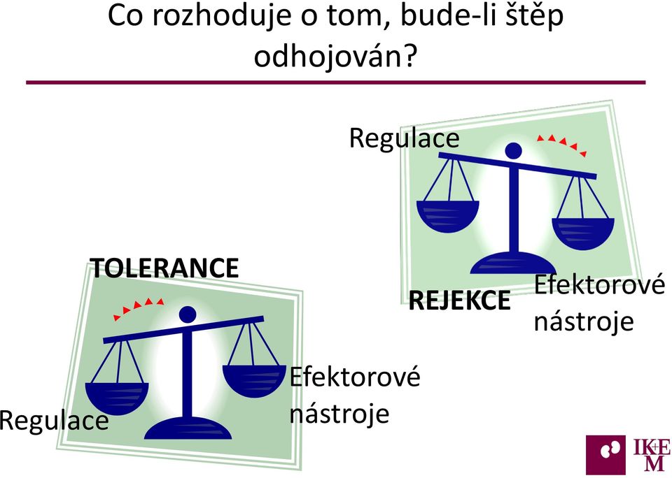 Regulace Regulace TOLERANCE