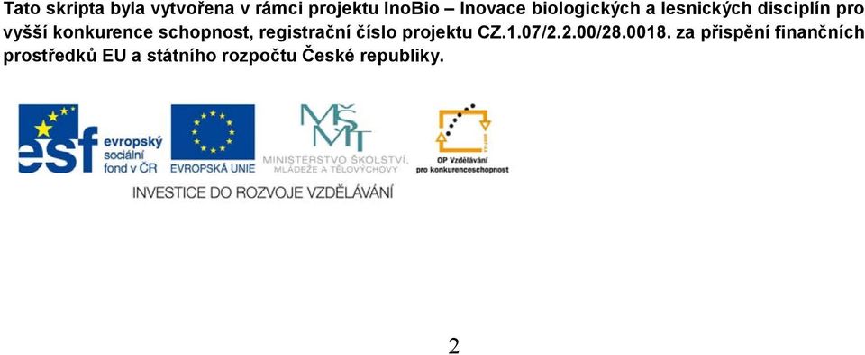 schopnost, registrační číslo projektu CZ.1.07/2.2.00/28.0018.