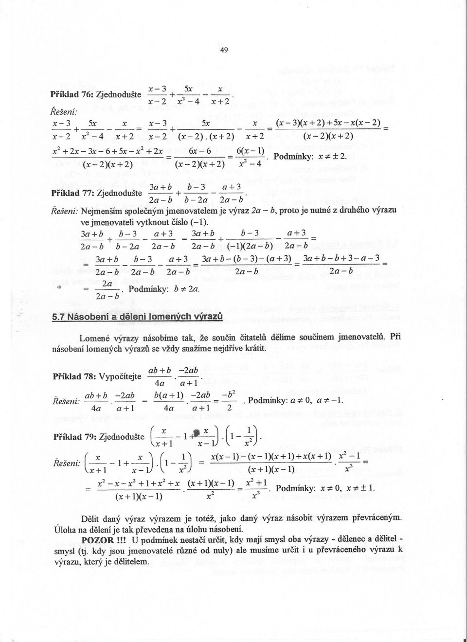 y. 5.5 Kráceni a rozširování lomenvch výrazu. eseru: = = = x +.)  Podmínkyrešitelnosti:x -:;l:o, x -:;l:3/2 - PDF Free Download