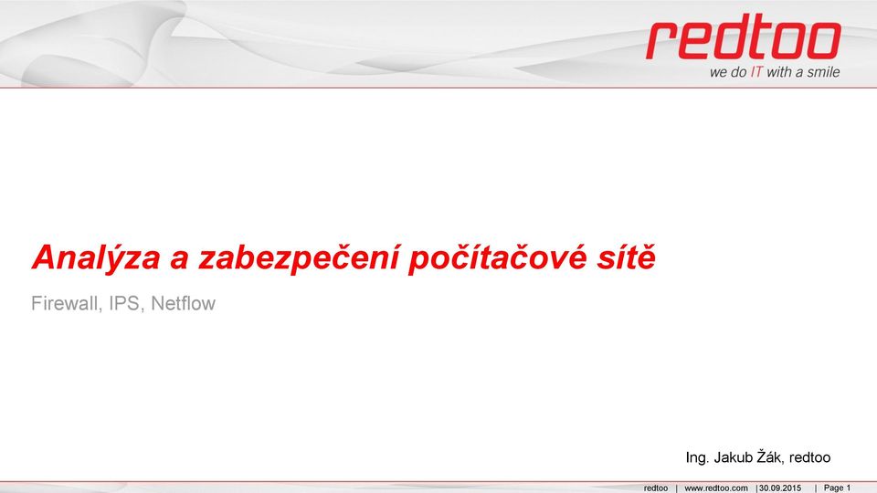 zabezpečení počítačové sítě