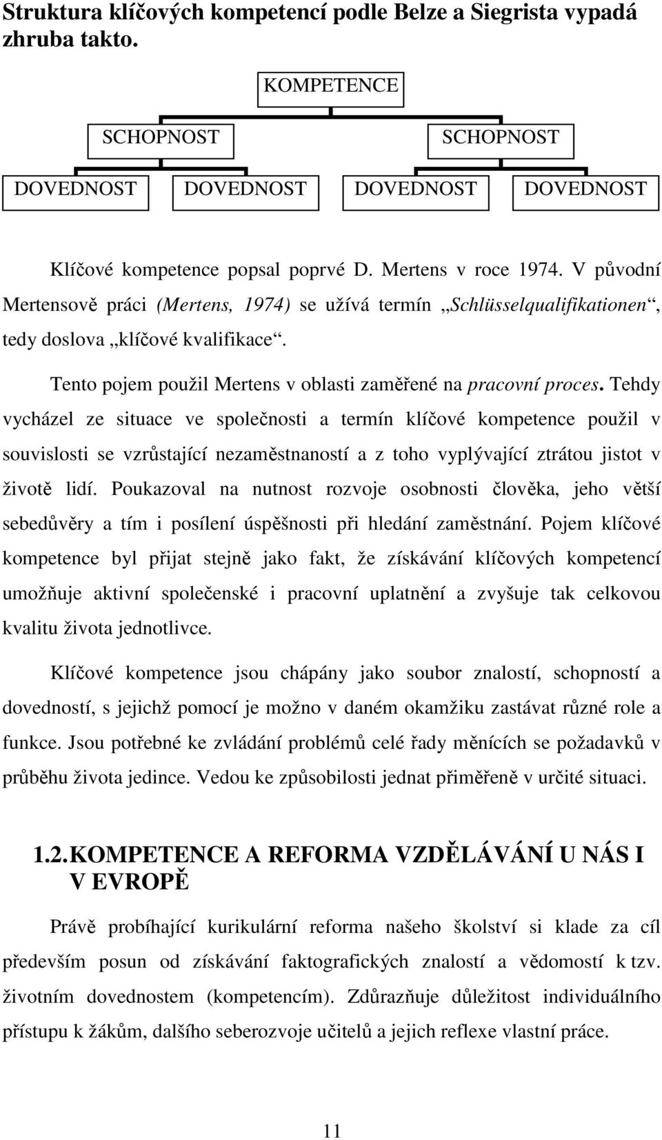 Tento pojem použil Mertens v oblasti zaměřené na pracovní proces.