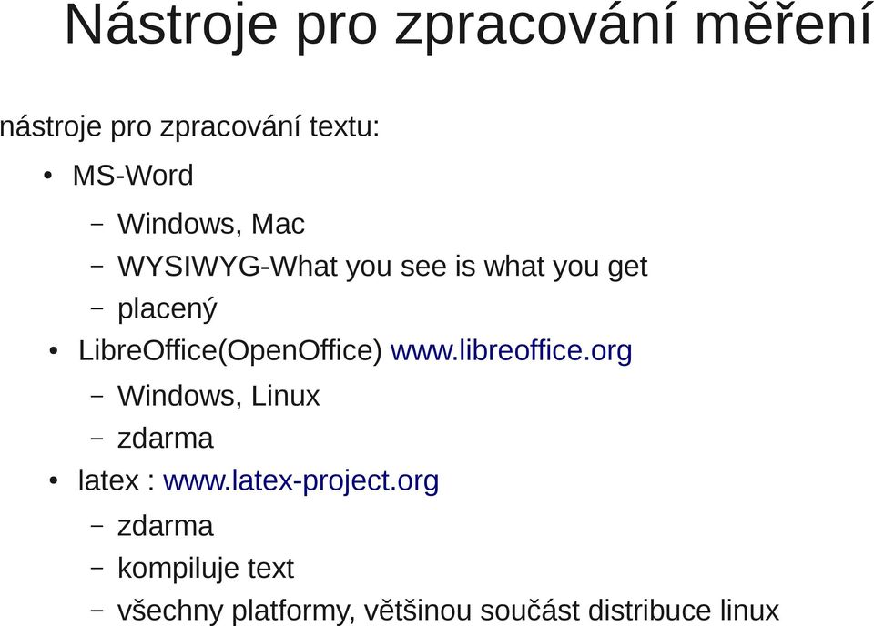 LibreOffice(OpenOffice) www.libreoffice.