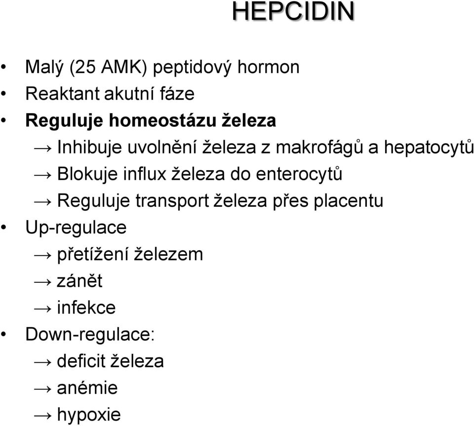 Anémie z nezralosti Vybrané parametry metabolismu železa - PDF Free Download