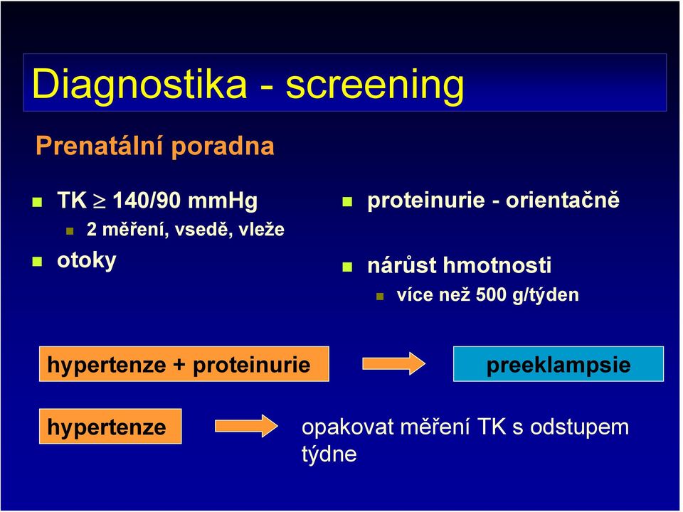 nárůst hmotnosti více než 500 g/týden hypertenze +