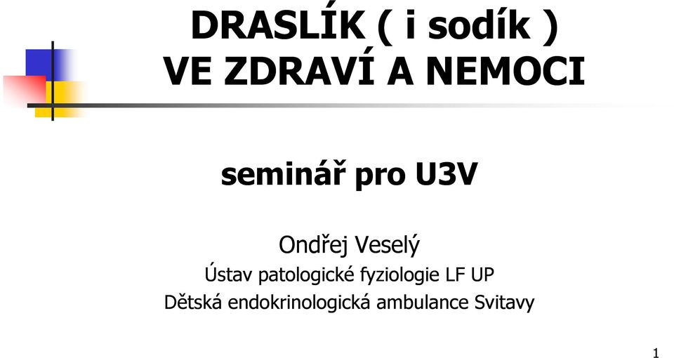 Ústav patologické fyziologie LF UP