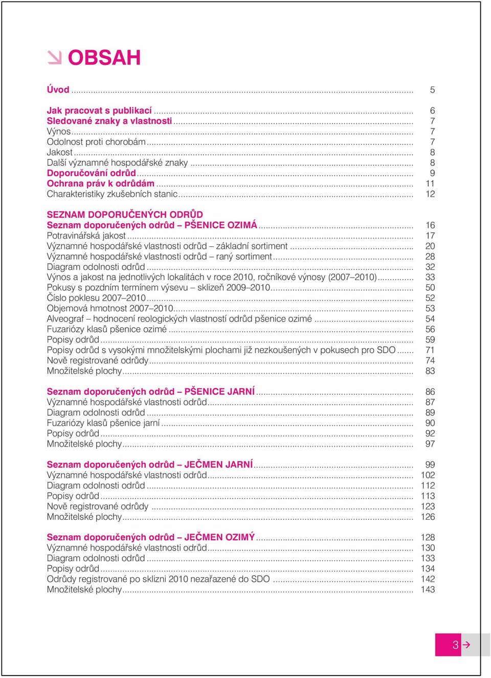 .. 17 Významné hospodářské vlastnosti odrůd základní sortiment... 20 Významné hospodářské vlastnosti odrůd raný sortiment... 28 Diagram odolnosti odrůd.