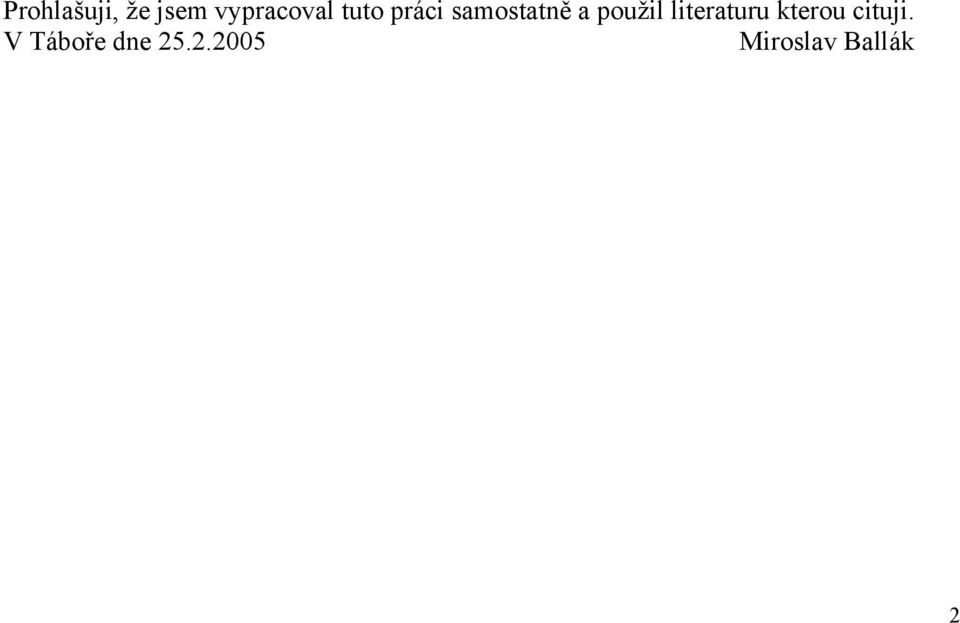 literaturu kterou cituji.