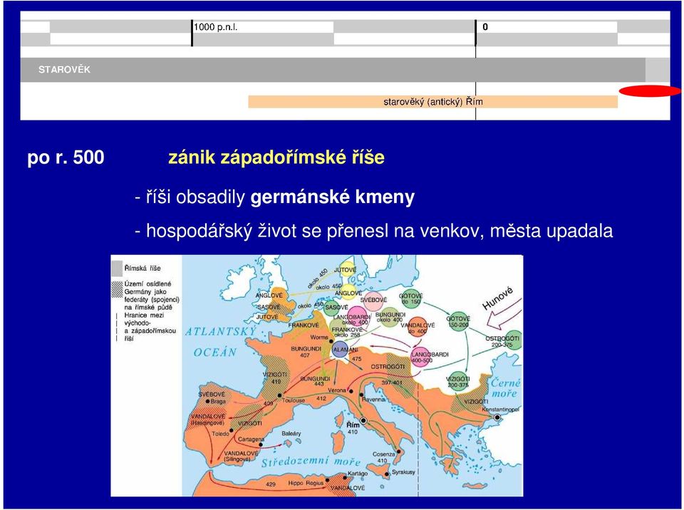 kmeny - hospodářský život se