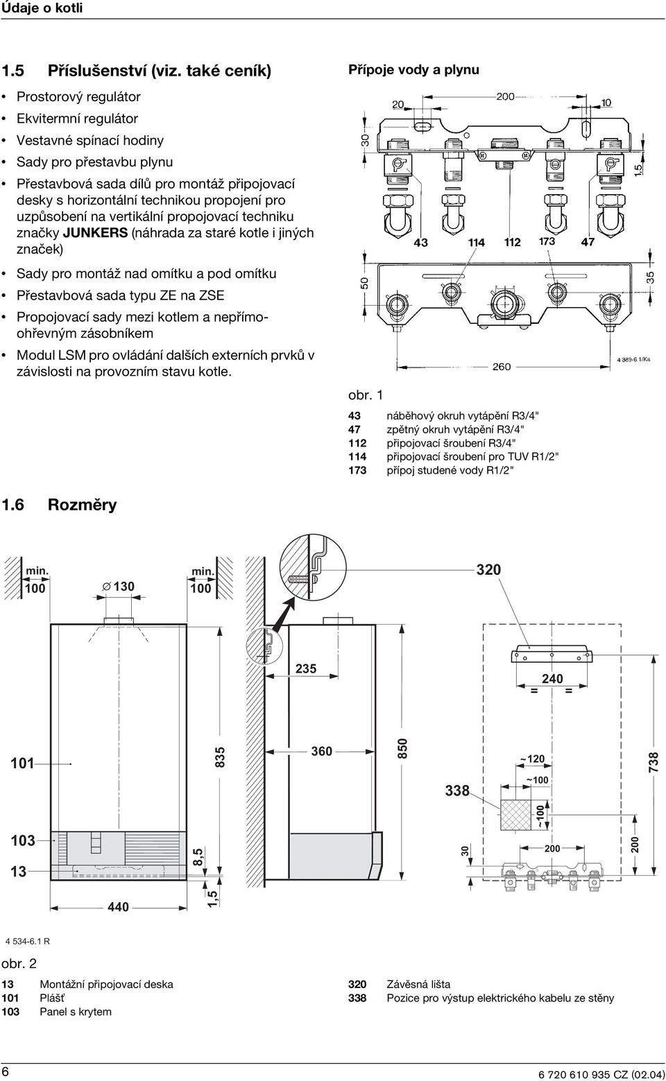 Plynový závěsný kotel pro připojení na komín EUROSTAR - PDF Stažení zdarma