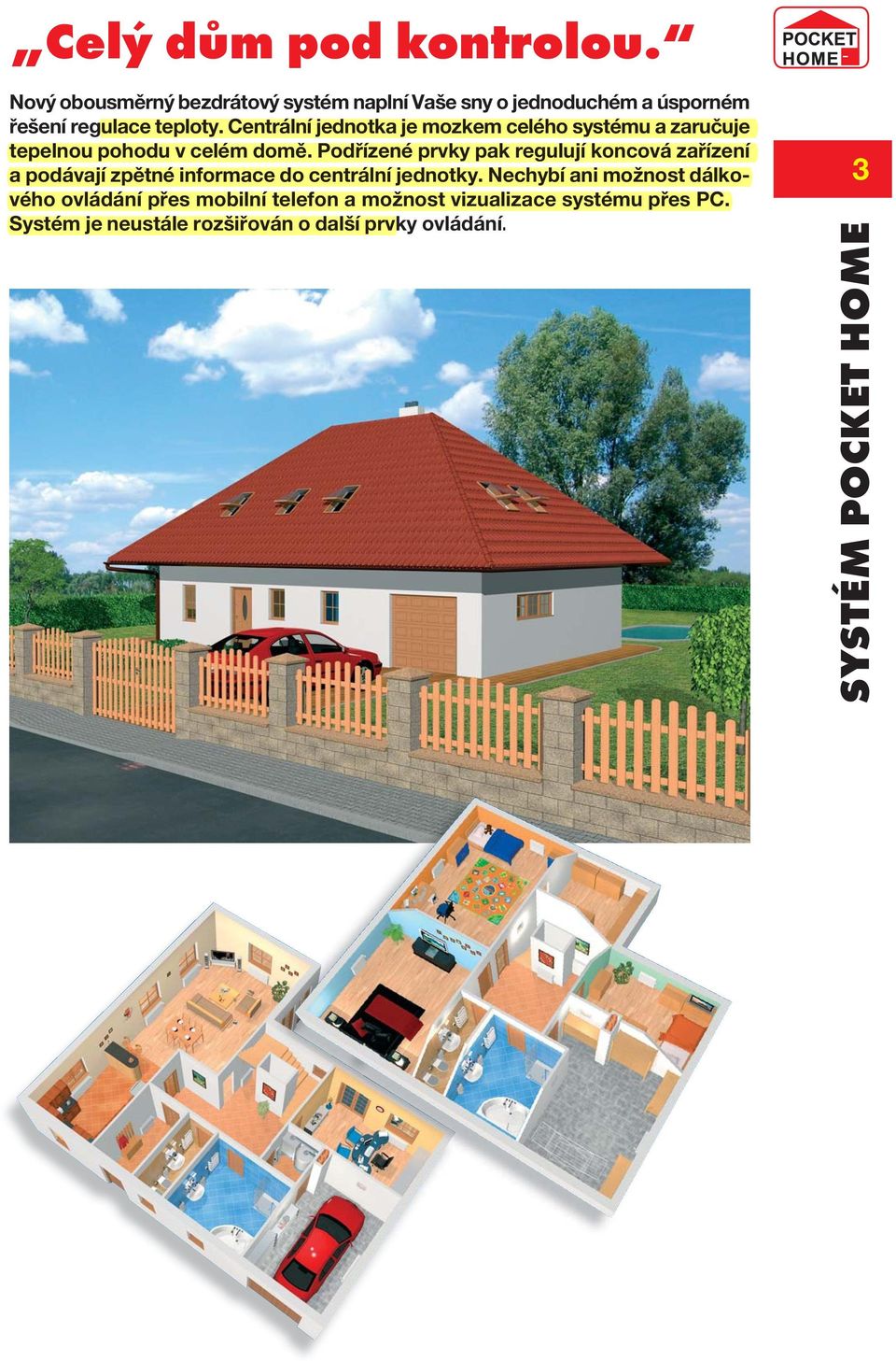 Podřízené prvky pak regulují koncová zařízení a podávají zpětné informace do centrální jednotky.
